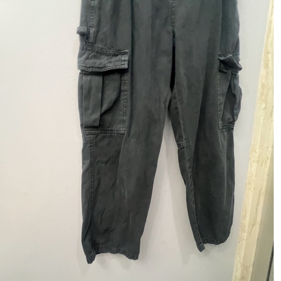 WOMENS COTTON ON CARGO DENIM TROUSERS, SIZE US 4, DARK GRAY - Picture 5 of 9